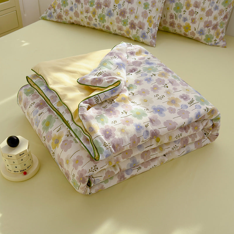 Class A Washed Cotton Double-layer Yarn Soybean Fiber Quilt Air-conditioning Quilt