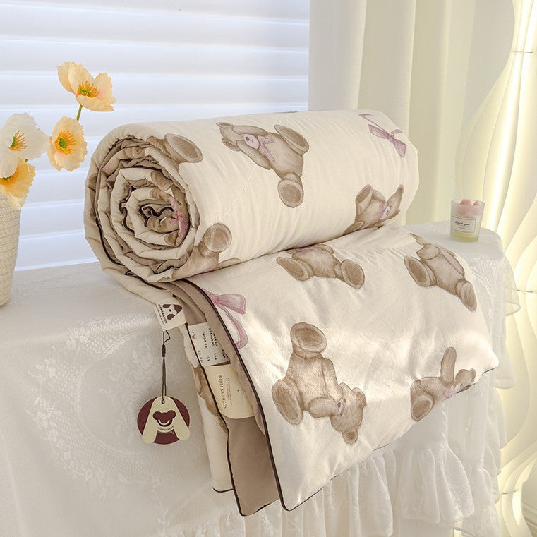 Class A Washed Cotton Double-layer Yarn Soybean Fiber Quilt Air-conditioning Quilt