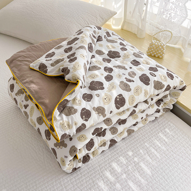 Class A Washed Cotton Double-layer Yarn Soybean Fiber Quilt Air-conditioning Quilt