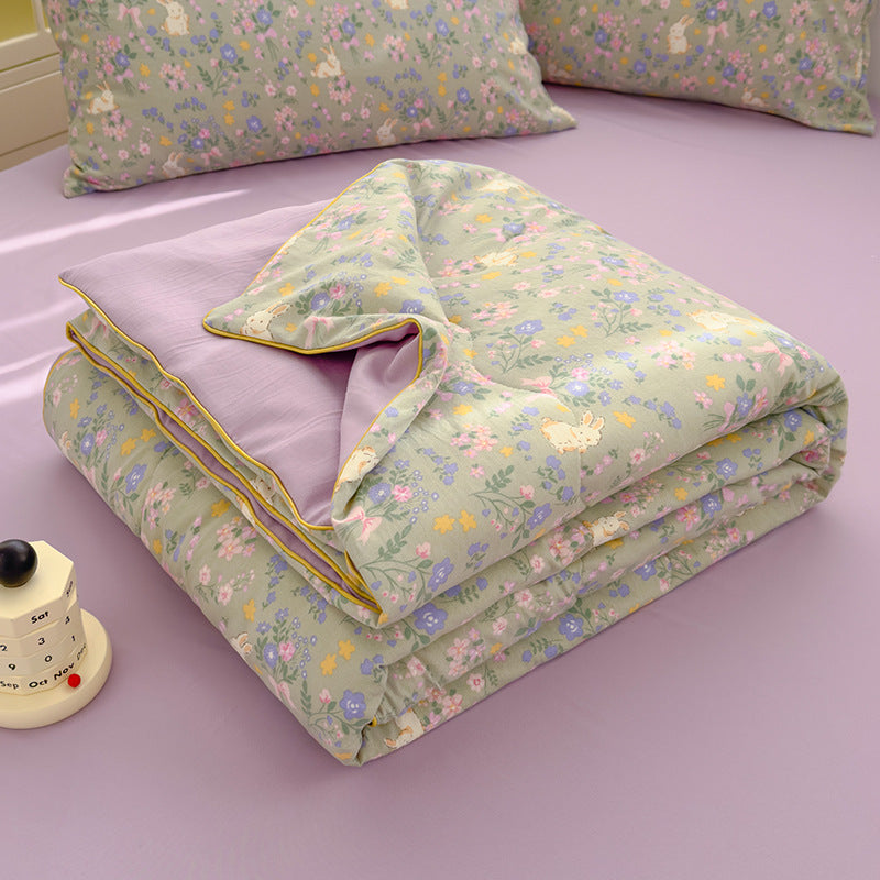 Class A Washed Cotton Double-layer Yarn Soybean Fiber Quilt Air-conditioning Quilt