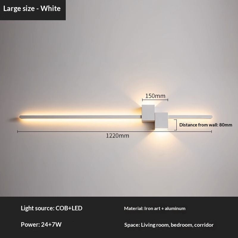 New Minimalist Line Wall Lamp Bedroom Bedside Lamp