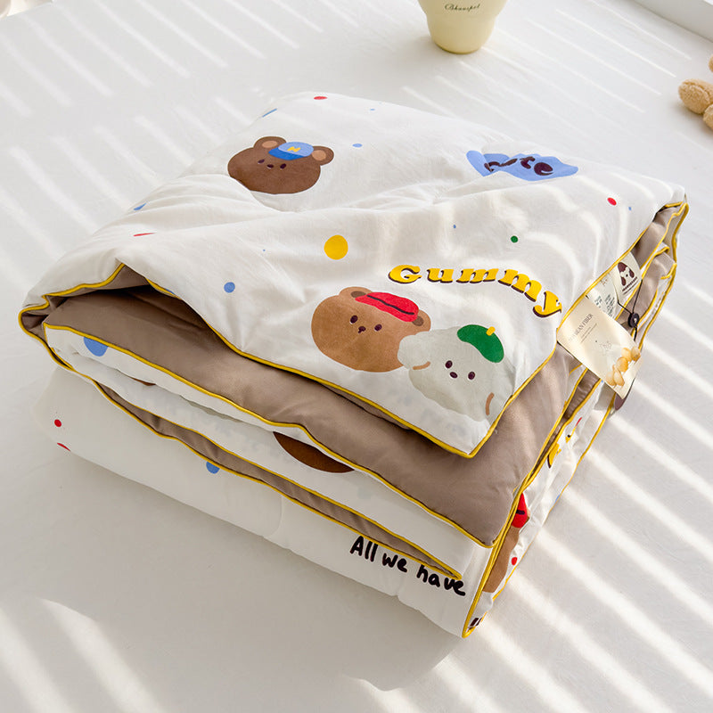 Class A Washed Cotton Double-layer Yarn Soybean Fiber Quilt Air-conditioning Quilt
