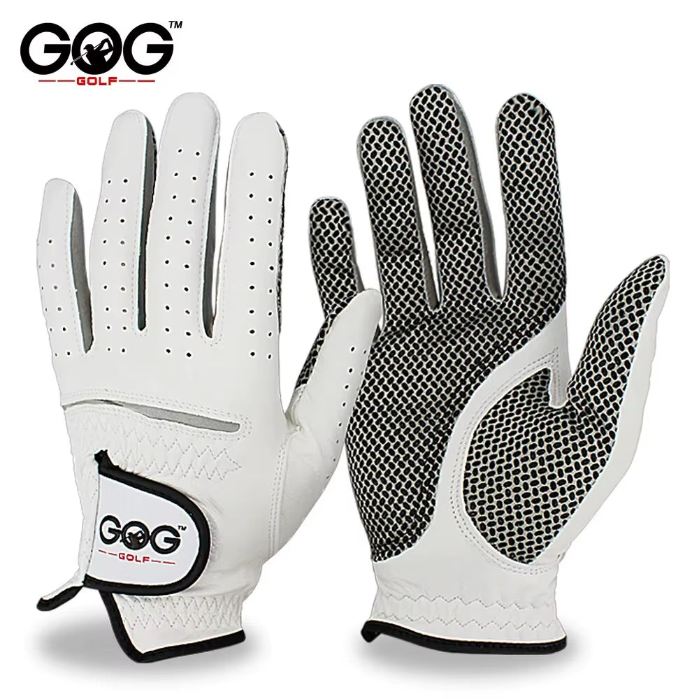 Pack 1 Pc Golf Gloves Men'S Left/Right Hand Soft Breathable Pure Sheepskin with Anti-Slip Granules Golf Gloves Golf Men