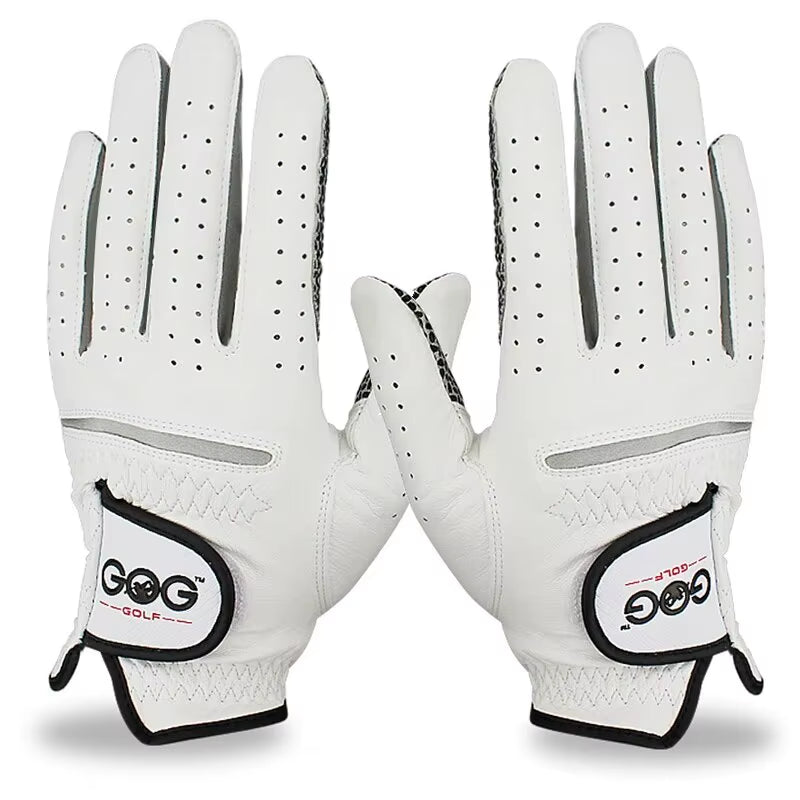 Pack 1 Pc Golf Gloves Men'S Left/Right Hand Soft Breathable Pure Sheepskin with Anti-Slip Granules Golf Gloves Golf Men