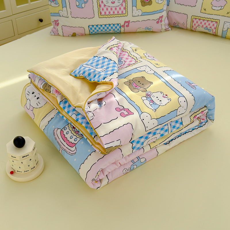 Class A Washed Cotton Double-layer Yarn Soybean Fiber Quilt Air-conditioning Quilt