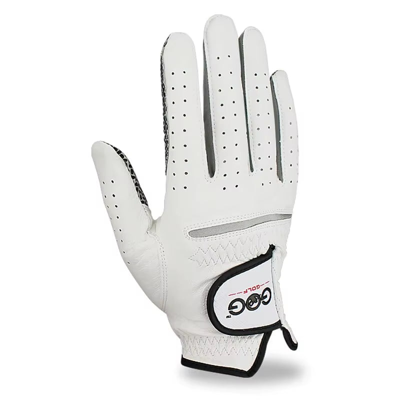 Pack 1 Pc Golf Gloves Men'S Left/Right Hand Soft Breathable Pure Sheepskin with Anti-Slip Granules Golf Gloves Golf Men