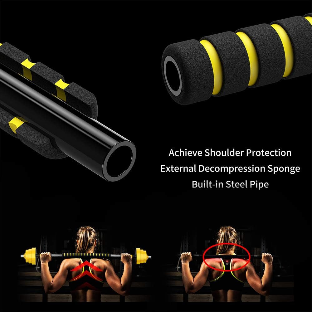 Adjustable Dumbbell Barbell, Free Weights 2-In-1 Dumbbell Barbell Set, Non-Slip Hand Dumbbell for Home, Gym, Office (Barbell 55LB or 27.5LB Dumbbell Pair)