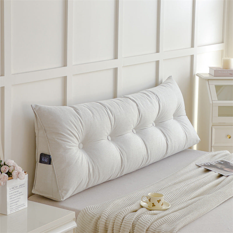 Cotton And Linen Cushion Without Bedside Soft Upholstery