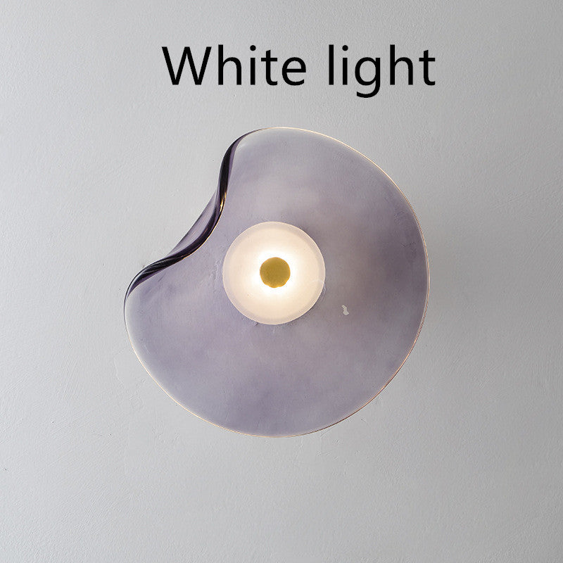 Bedroom Bedside Decoration Round Wall Lamp
