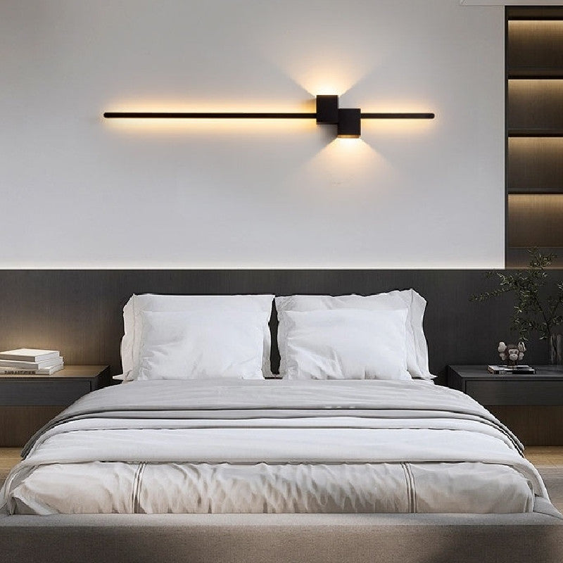 New Minimalist Line Wall Lamp Bedroom Bedside Lamp