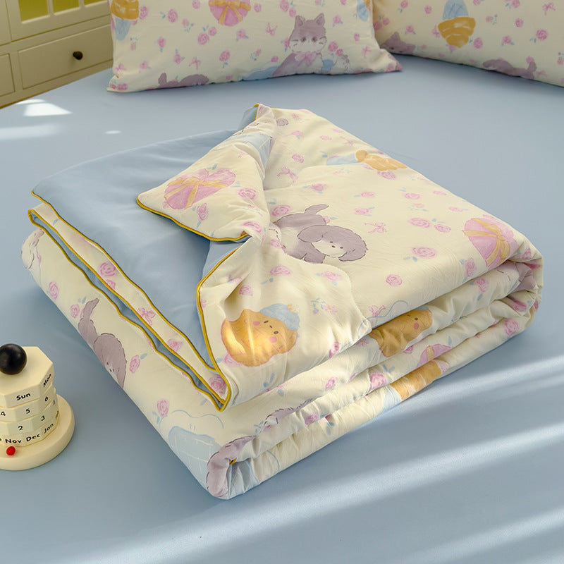 Class A Washed Cotton Double-layer Yarn Soybean Fiber Quilt Air-conditioning Quilt
