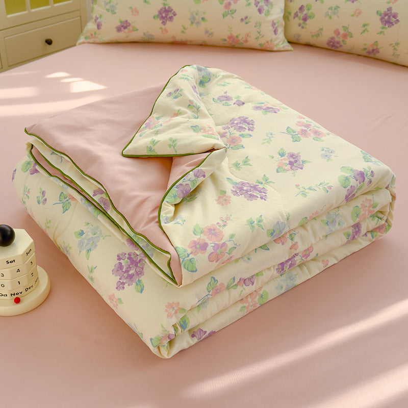 Class A Washed Cotton Double-layer Yarn Soybean Fiber Quilt Air-conditioning Quilt