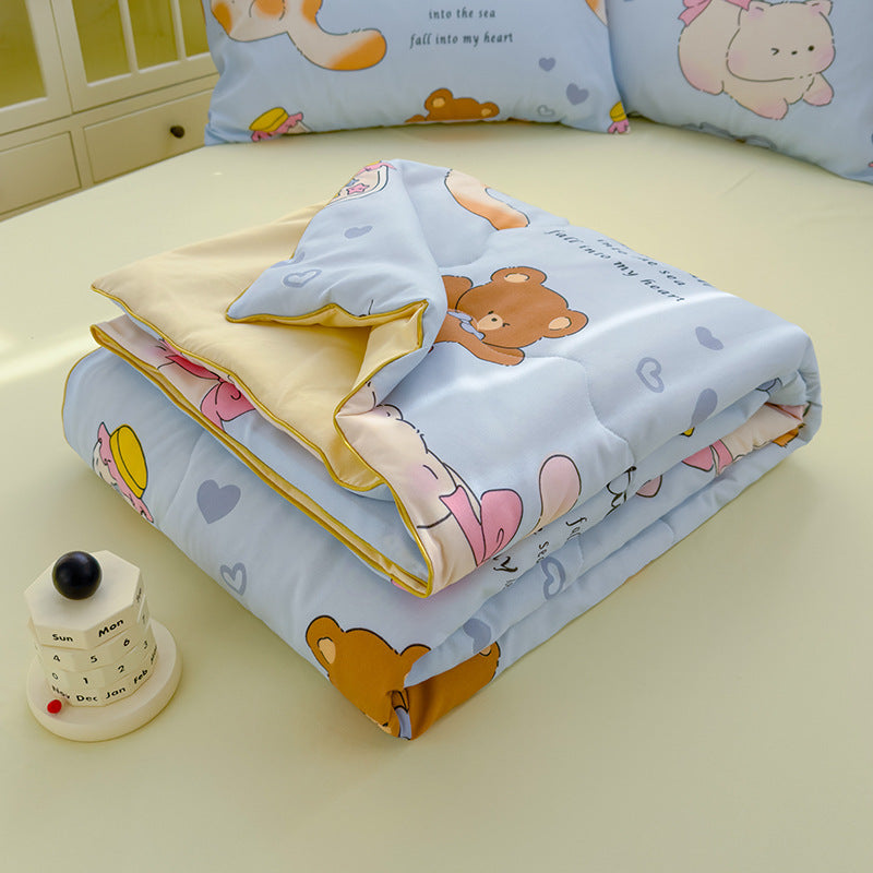 Class A Washed Cotton Double-layer Yarn Soybean Fiber Quilt Air-conditioning Quilt