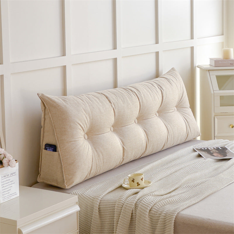 Cotton And Linen Cushion Without Bedside Soft Upholstery