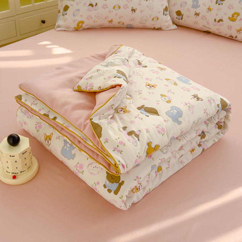 Class A Washed Cotton Double-layer Yarn Soybean Fiber Quilt Air-conditioning Quilt