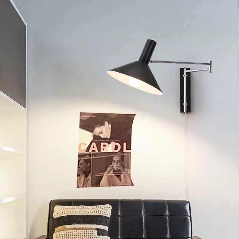 Rocker Arm Wall Lamp Extension Long Arm Foldable Lying Wall Reading Wall Lamp Wiring Free
