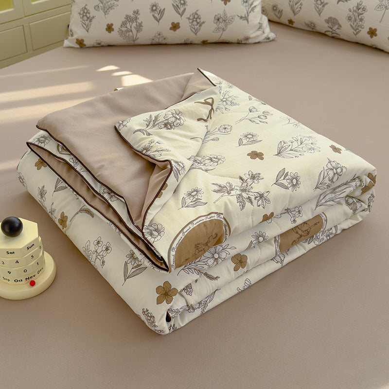 Class A Washed Cotton Double-layer Yarn Soybean Fiber Quilt Air-conditioning Quilt
