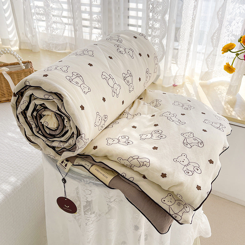 Class A Washed Cotton Double-layer Yarn Soybean Fiber Quilt Air-conditioning Quilt